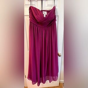 Plus size bridesmaid maxi dress